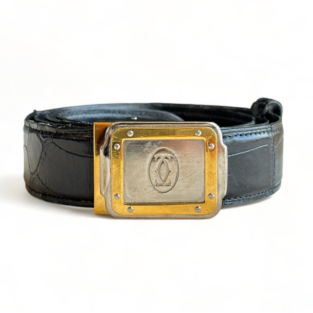 Cartier Silver & Gold Santos Belt
